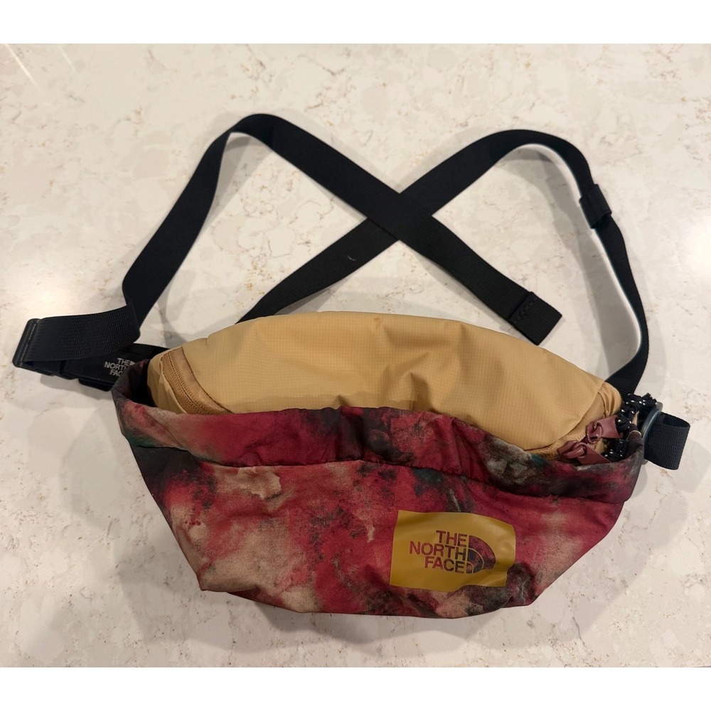 The North Face Jester Lumbar‎ Pack Red Blue Tie Dye Waist Bag Crossbody NF0A52TM
